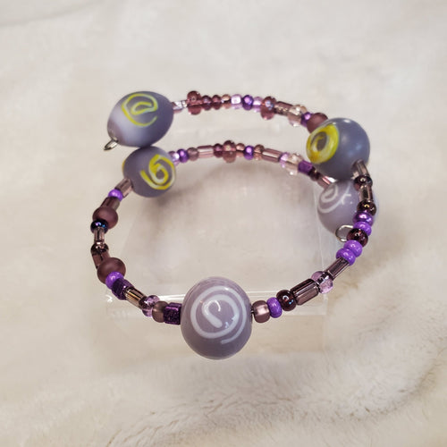 Fun with Lilacs Bracelet (MW) | Mamabug ReCreations - Artisan Jewelry
