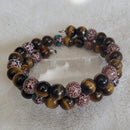 Gypsy Beaded Bracelet - Tigers Eye Edition (MW) | Mamabug ReCreations - Artisan Jewelry