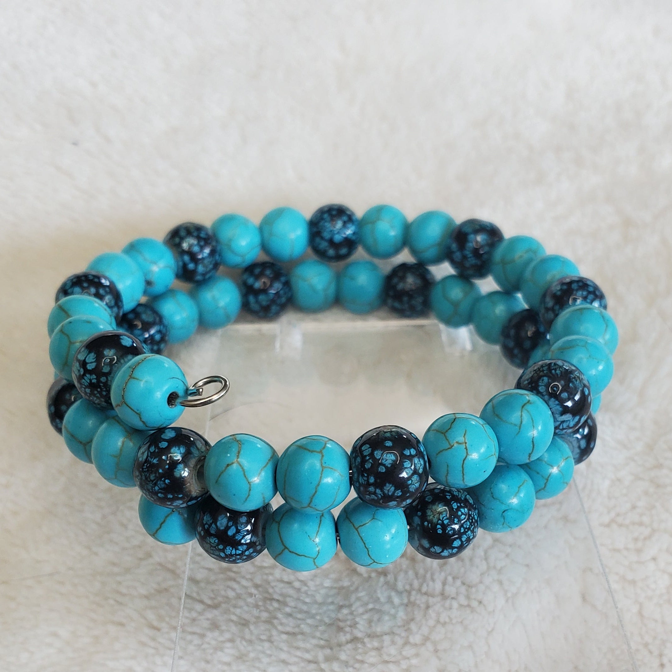 Gypsy Beaded Bracelet - Turquoise Edition (MW) | Mamabug ReCreations - Artisan Jewelry