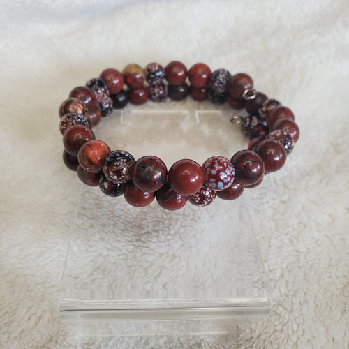 Gypsy Beaded Bracelet - Carnelian Edition (MW) | Mamabug ReCreations - Artisan Jewelry