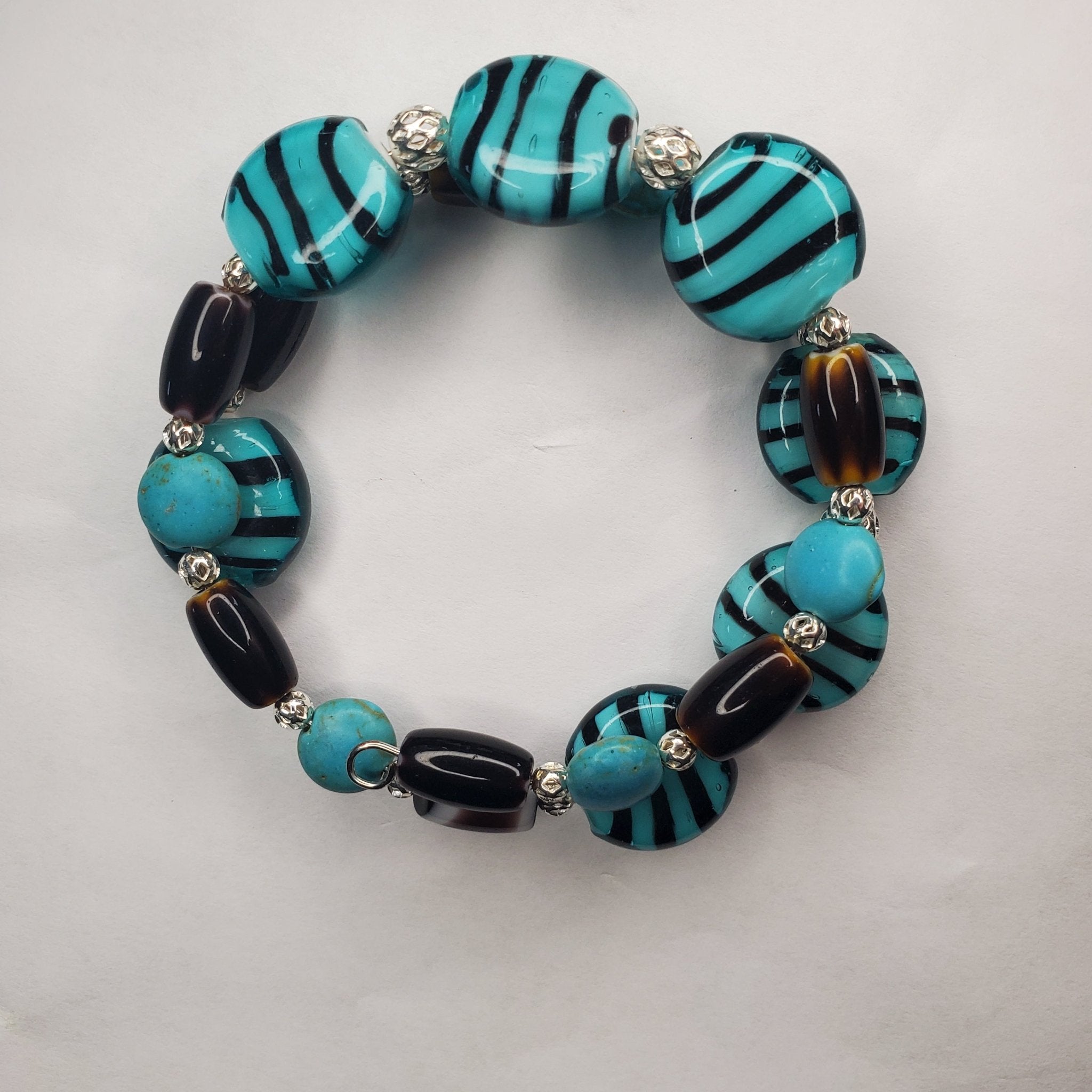 Blue Tiger Jewelry Set (MW) | Mamabug ReCreations - Artisan Jewelry
