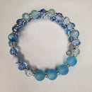 Frosted Blue Bracelet (MW) | Mamabug ReCreations - Artisan Jewelry