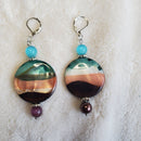 Water Colored Earrings | Mamabug ReCreations - Artisan Jewelry