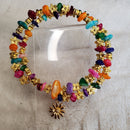 Gold Flower Charm Bracelet (MW) | Mamabug ReCreations - Artisan Jewelry