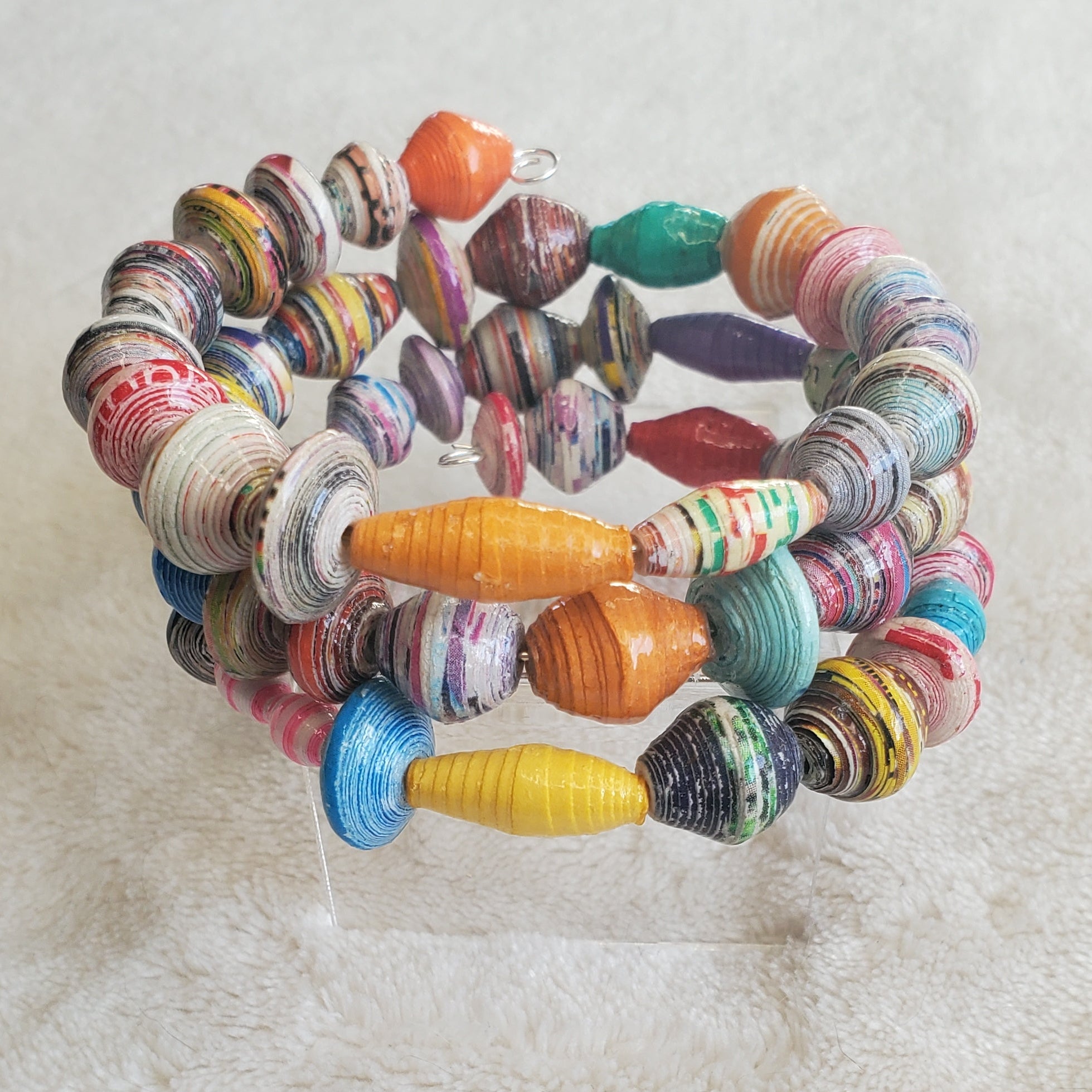 Recycled Bracelet - 3 Loop Edition (MW) | Mamabug ReCreations - Artisan Jewelry