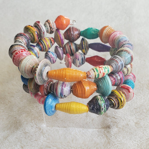 Recycled Bracelet - 3 Loop Edition (MW) | Mamabug ReCreations - Artisan Jewelry