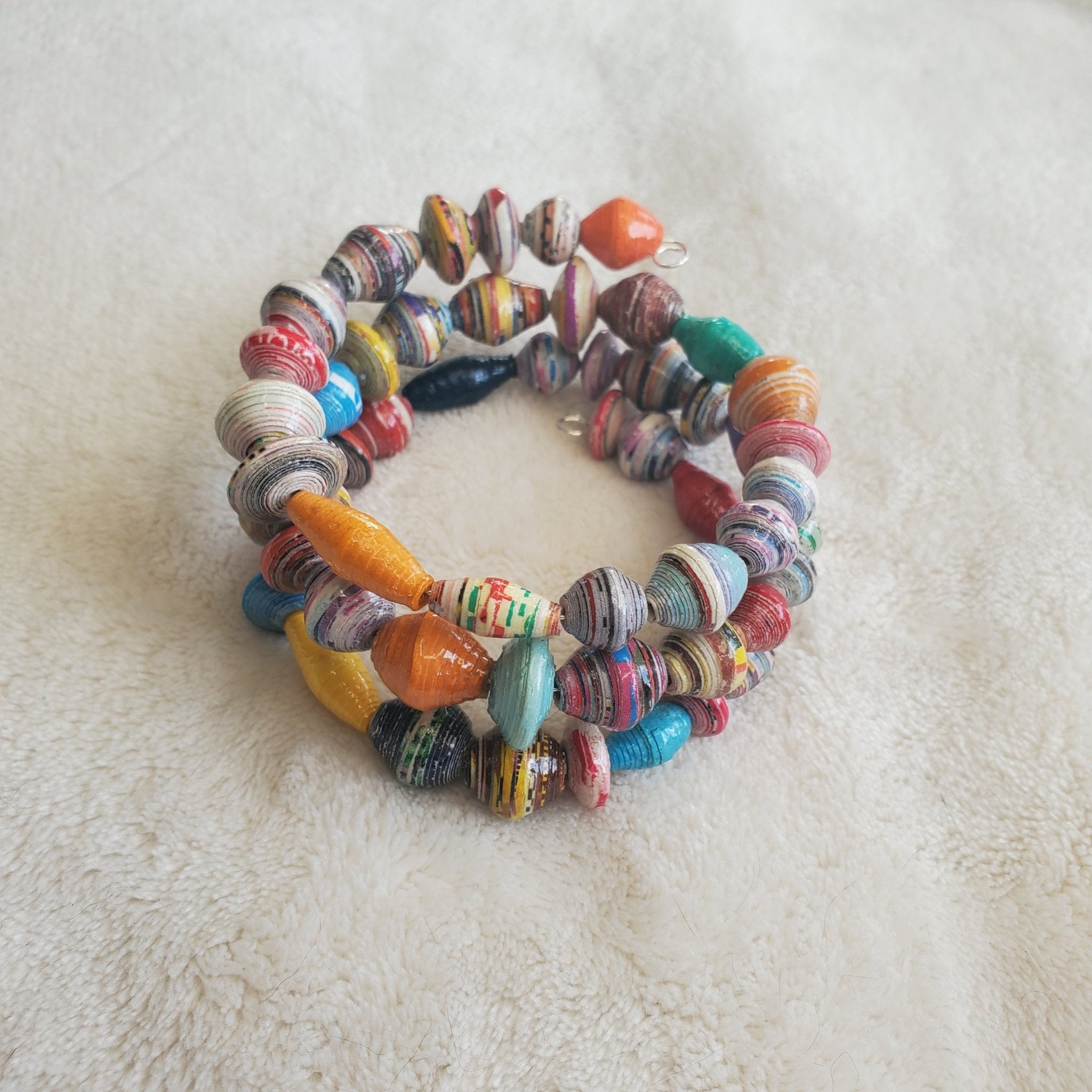 Recycled Bracelet - 3 Loop Edition (MW) | Mamabug ReCreations - Artisan Jewelry
