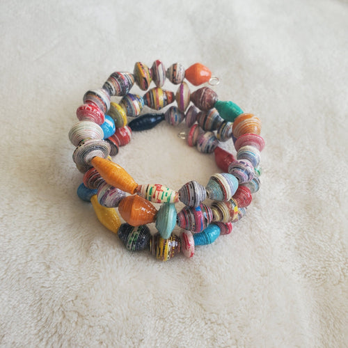Recycled Bracelet - 3 Loop Edition (MW) | Mamabug ReCreations - Artisan Jewelry