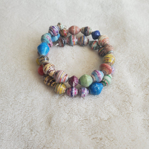 Recycled Bracelet - Bicone Edition (MW) | Mamabug ReCreations - Artisan Jewelry