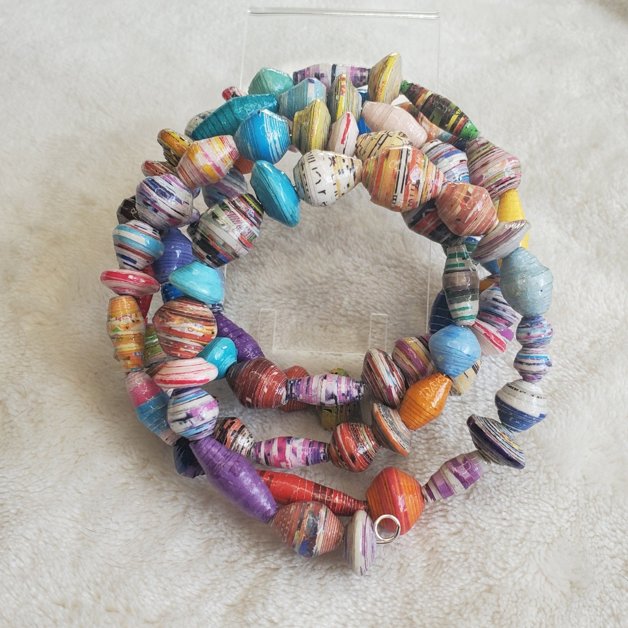 Recycled Bracelet - 5 Loop Edition (MW) | Mamabug ReCreations - Artisan Jewelry