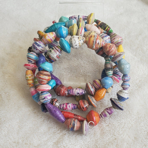 Recycled Bracelet - 5 Loop Edition (MW) | Mamabug ReCreations - Artisan Jewelry