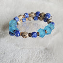 Recycled Bracelet - Glass and Seeds Edition (MW) | Mamabug ReCreations - Artisan Jewelry