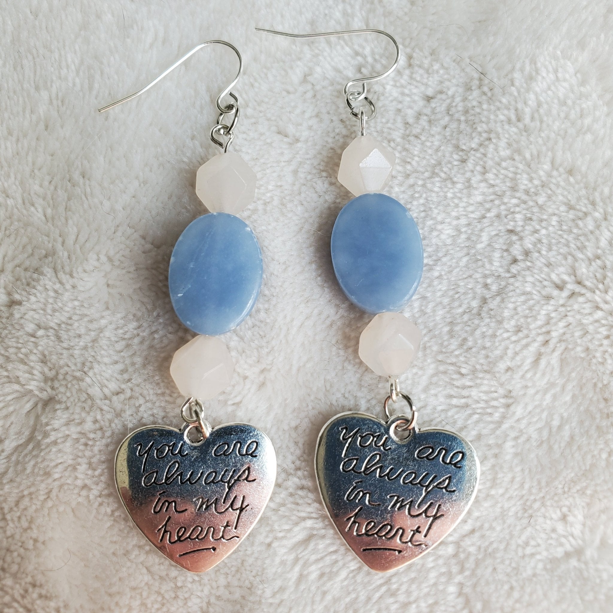 You Are Always In My Heart Earrings | Mamabug ReCreations - Artisan Jewelry