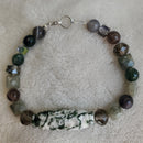 Moss Agate Stone Bracelet (W) | Mamabug ReCreations - Artisan Jewelry