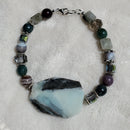 Large Agate Stone Bracelet (W) | Mamabug ReCreations - Artisan Jewelry