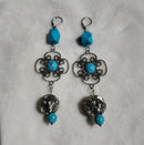 Silver and Turquoise Earrings | Mamabug ReCreations - Artisan Jewelry