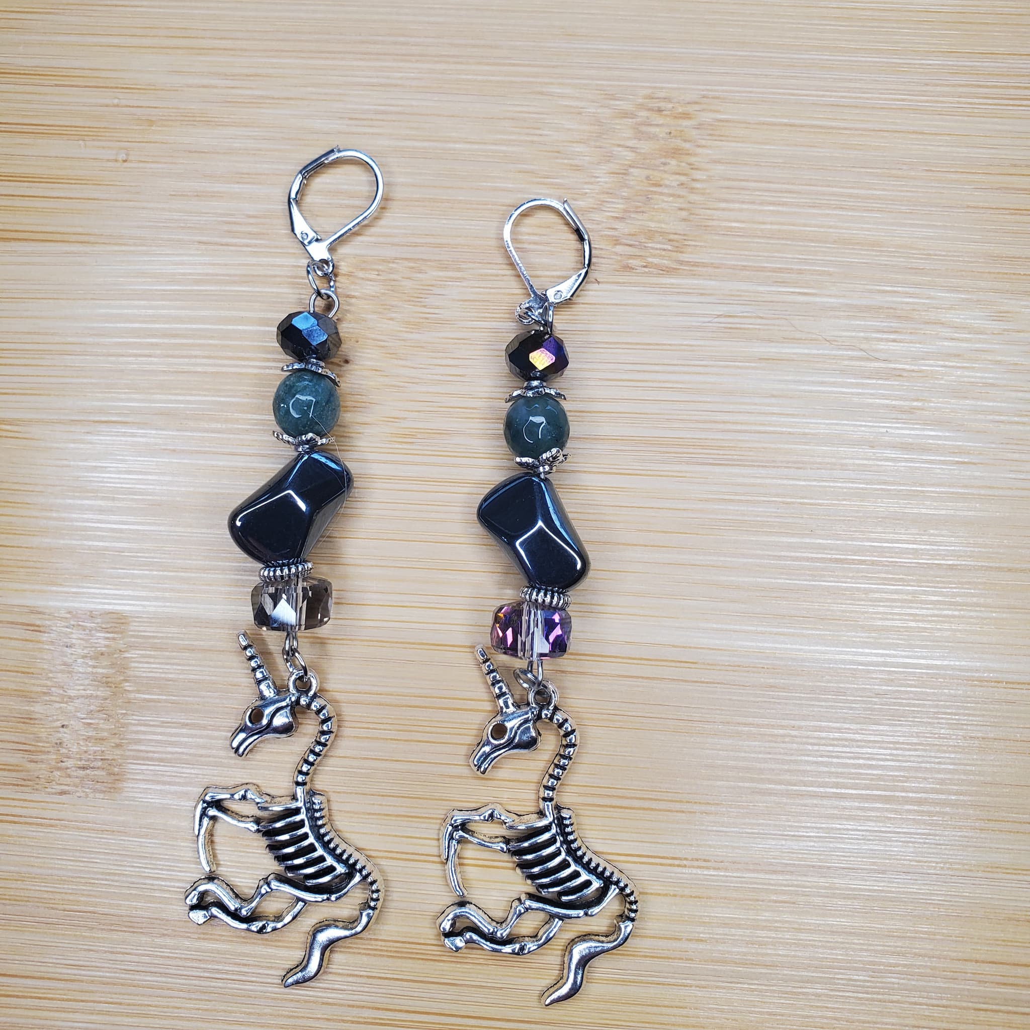 Dark Side of Fantasy Earrings | Mamabug ReCreations - Artisan Jewelry