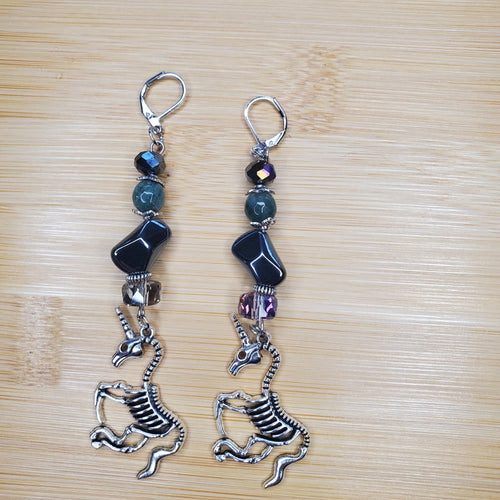 Dark Side of Fantasy Earrings | Mamabug ReCreations - Artisan Jewelry