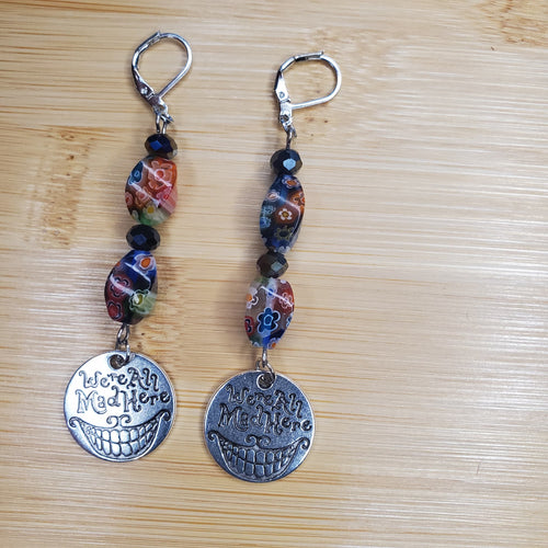 Alice in Wonderland Earrings | Mamabug ReCreations - Artisan Jewelry