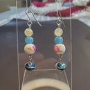 Pink Floral Earrings | Mamabug ReCreations - Artisan Jewelry