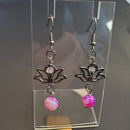 Blush Pink Lotus Earrings | Mamabug ReCreations - Artisan Jewelry