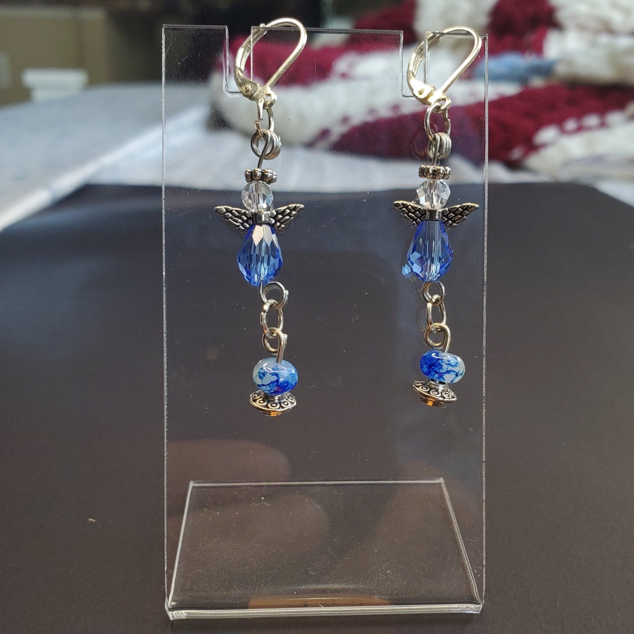 Blue Angel Earrings | Mamabug ReCreations - Artisan Jewelry