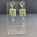 Mottled Turquoise Earrings | Mamabug ReCreations - Artisan Jewelry