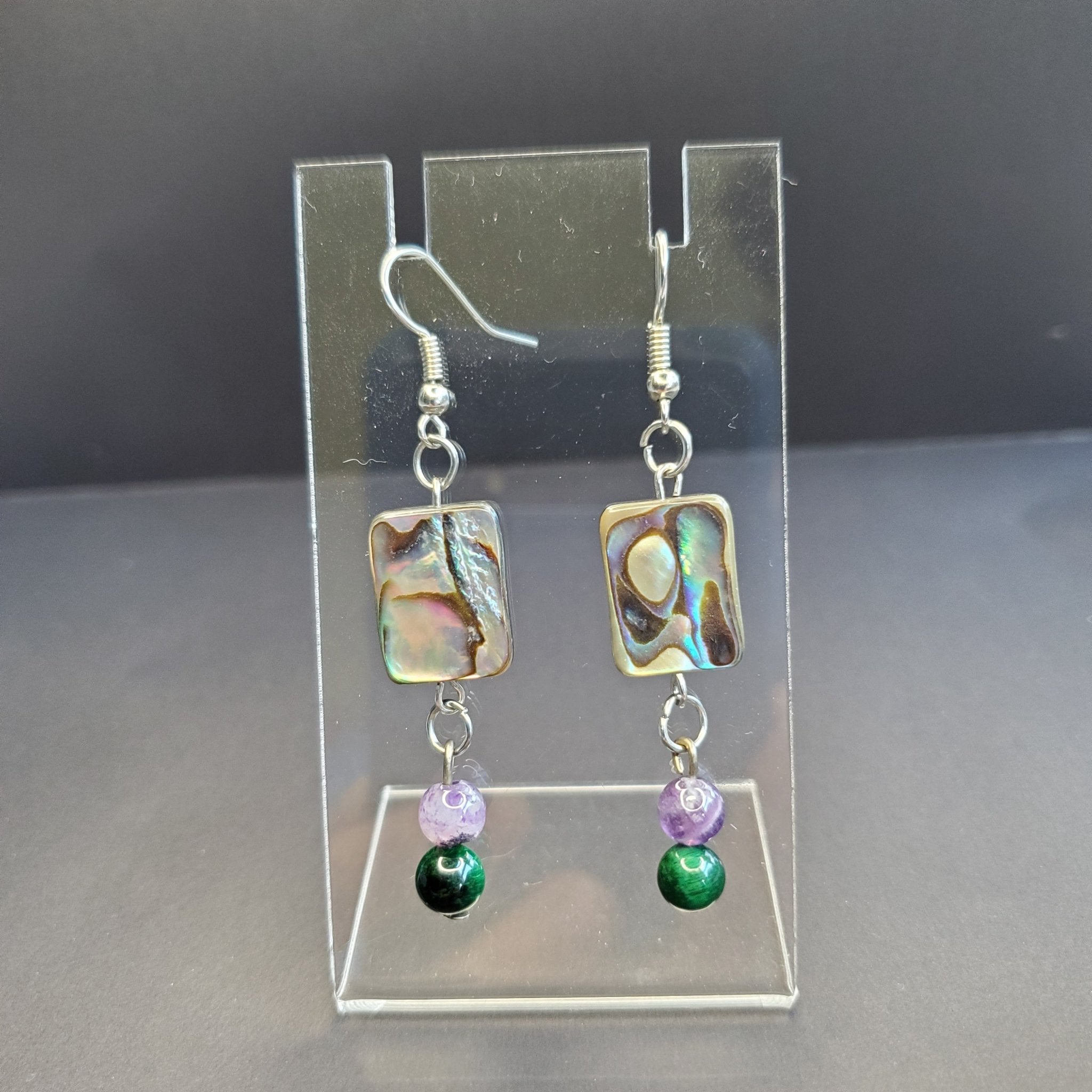 Abalone Earrings | Mamabug ReCreations - Artisan Jewelry