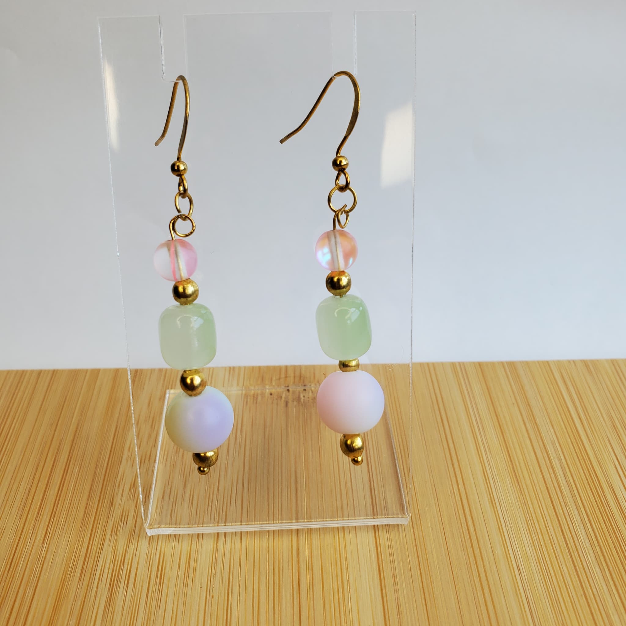 Soft Pastel Earrings | Mamabug ReCreations - Artisan Jewelry