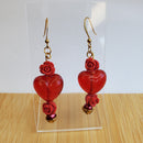 Love in Red Earrings | Mamabug ReCreations - Artisan Jewelry