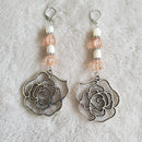 Peachy Keen Rose Earrings | Mamabug ReCreations - Artisan Jewelry