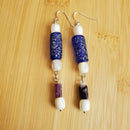 Amethyst & Cobalt Blue Glass Jewelry Set (W) | Mamabug ReCreations - Artisan Jewelry