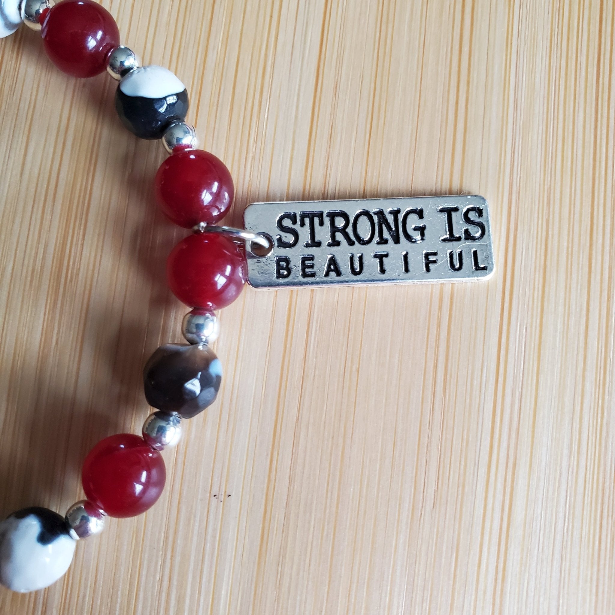 Strong is Beautiful Bracelet (MW) | Mamabug ReCreations - Artisan Jewelry