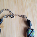 Dichroic Glass with Celtic Heart Knot Bracelet (W) | Mamabug ReCreations - Artisan Jewelry