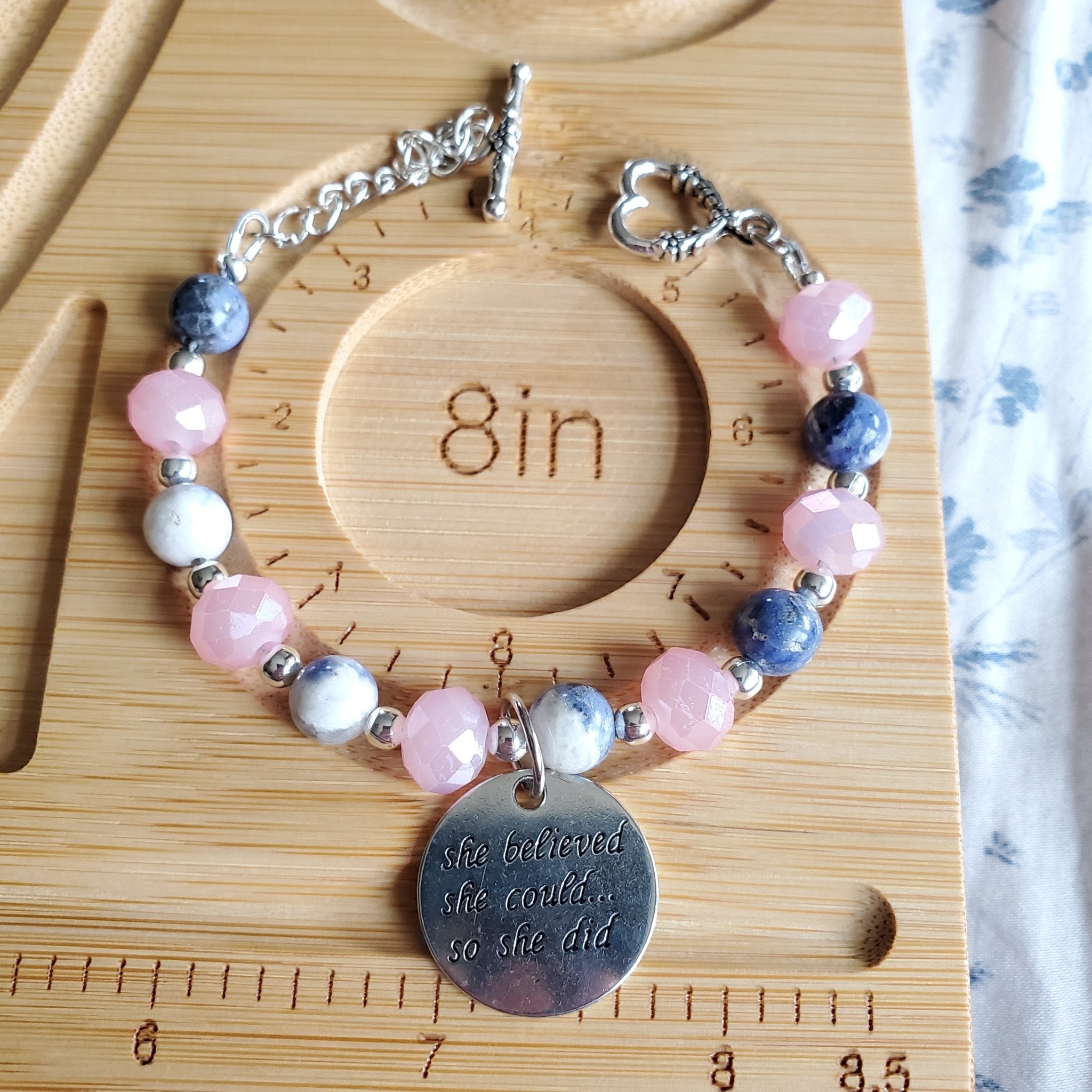 She Believed She Could Bracelet (W) | Mamabug ReCreations - Artisan Jewelry