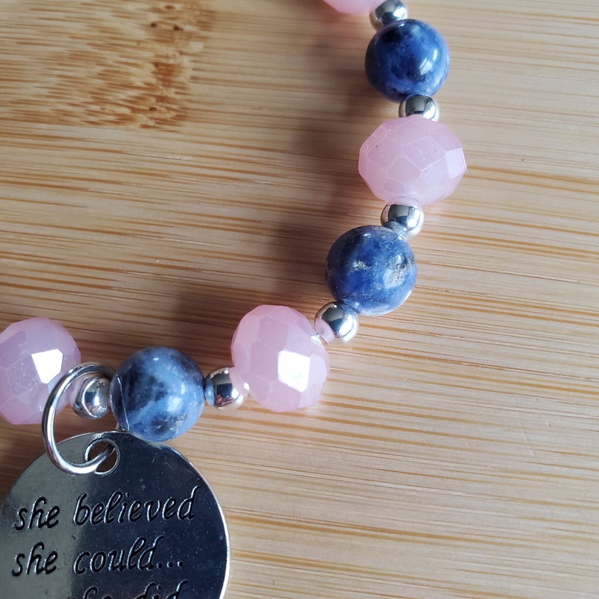She Believed She Could Bracelet (W) | Mamabug ReCreations - Artisan Jewelry