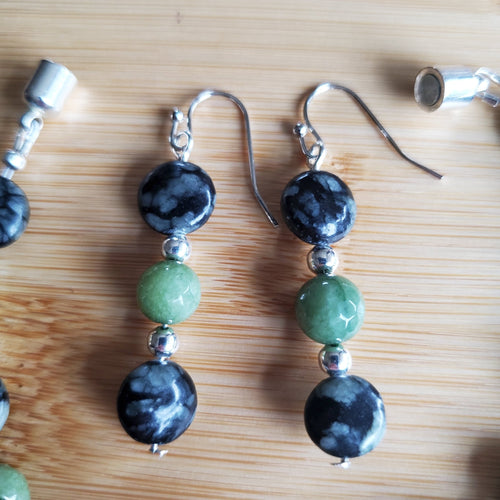 Amazonite and Serpentine Jewelry Set (W) | Mamabug ReCreations - Artisan Jewelry