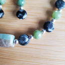 Amazonite and Serpentine Jewelry Set (W) | Mamabug ReCreations - Artisan Jewelry