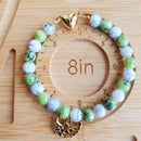 Golden Swan with Green and White Bracelet (W) | Mamabug ReCreations