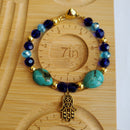 Blue Hamsa Bracelet (W) | Mamabug ReCreations