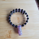 Amethyst Stone Bracelet with Hemalyke (MW) | Mamabug ReCreations