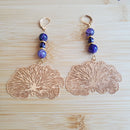 Delicate Golden Lotus Earrings | Mamabug ReCreations - Artisan Jewelry