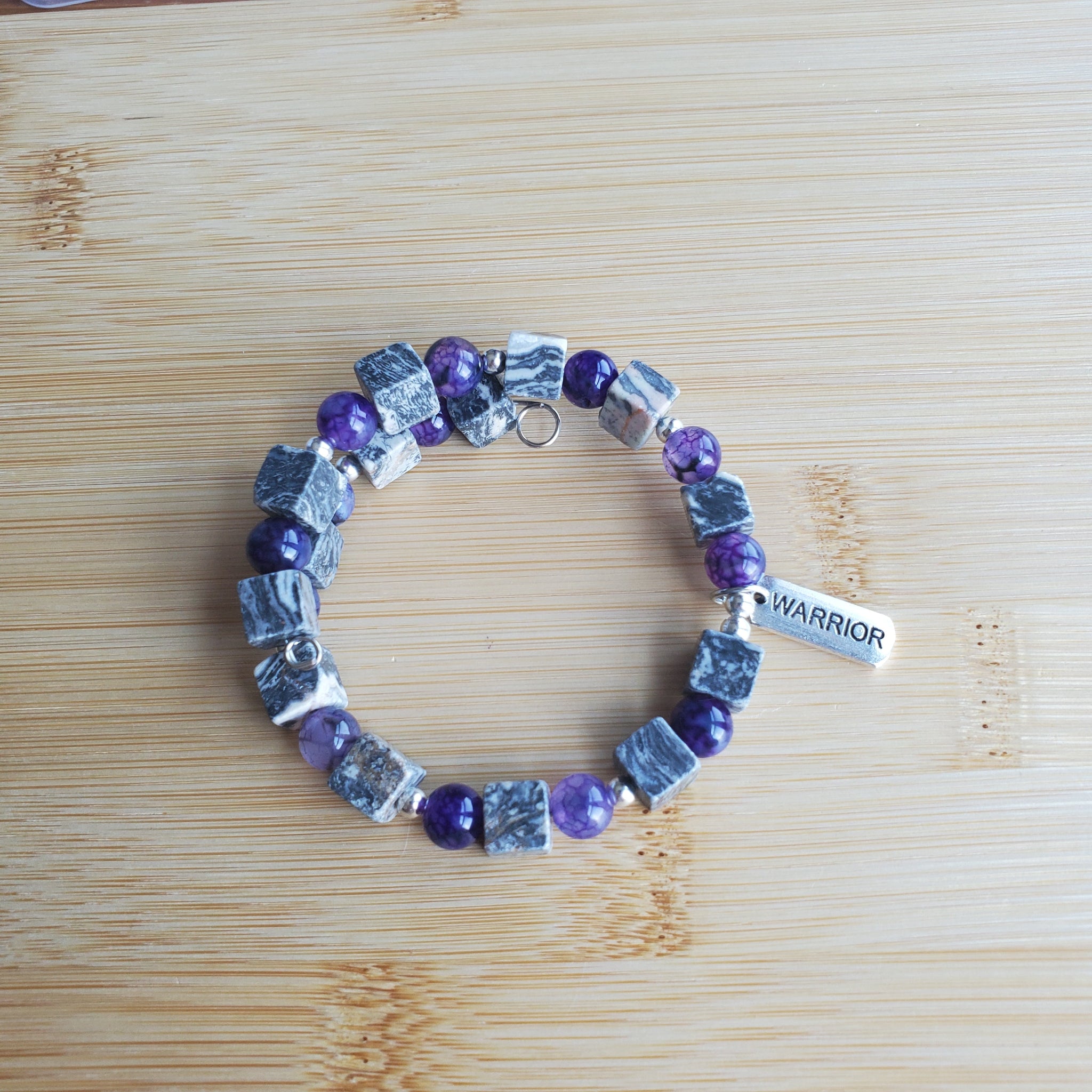 Warrior Bracelet - Jasper and Agate (MW) | Mamabug ReCreations - Artisan Jewelry