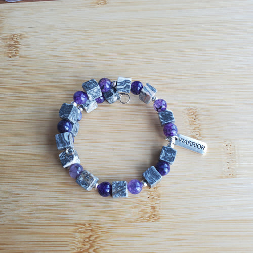 Warrior Bracelet - Jasper and Agate (MW) | Mamabug ReCreations - Artisan Jewelry