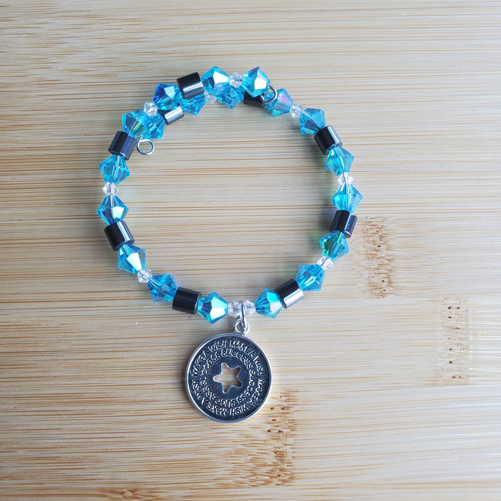 Make a Wish Bracelet with Hemalyke and Crystals (MW) | Mamabug ReCreations | Mamabug ReCreations - Artisan Jewelry
