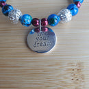 Live Your Dream Bracelet - Red White and Blue Edition (MW) | Mamabug ReCreations - Artisan Jewelry