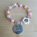 You Are My Sunshine Flower Bracelet (MW) | Mamabug ReCreations - Artisan Jewelry