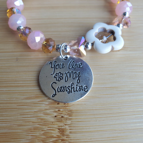 You Are My Sunshine Flower Bracelet (MW) | Mamabug ReCreations - Artisan Jewelry