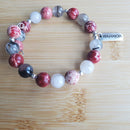 Warrior Bracelet in Red and White (MW) | Mamabug ReCreations - Artisan Jewelry