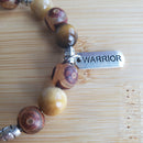 Warrior Bracelet - Tigers Eye and Dzi Agate (MW) | Mamabug ReCreations - Artisan Jewelry